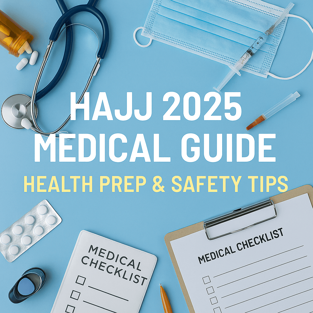 Complete Hajj Medical Guide 2025 Health Preparation & Safety Tips. Vaccination requirements, insurance & managing chronic conditions. Stay safe & healthy!